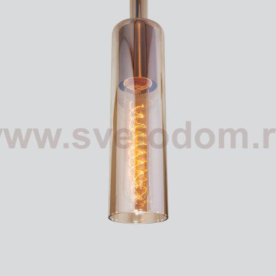 Подвесной светильник со стеклянным плафоном 50226/1 янтарный Eurosvet