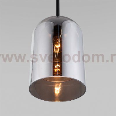 Подвесной светильник со стеклянным плафоном 50228/1 дымчатый Eurosvet