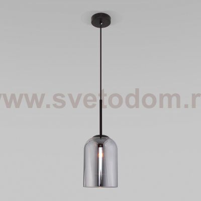 Подвесной светильник со стеклянным плафоном 50228/1 дымчатый Eurosvet