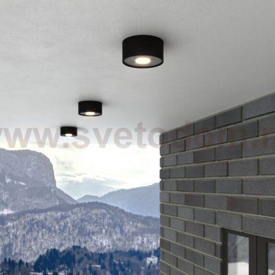 Уличный потолочный светильник Light LED 2135 IP65 35141/H черный Elektrostandard