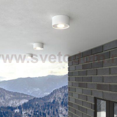 Уличный потолочный светильник Light LED 2135 IP65 35141/H белый Elektrostandard