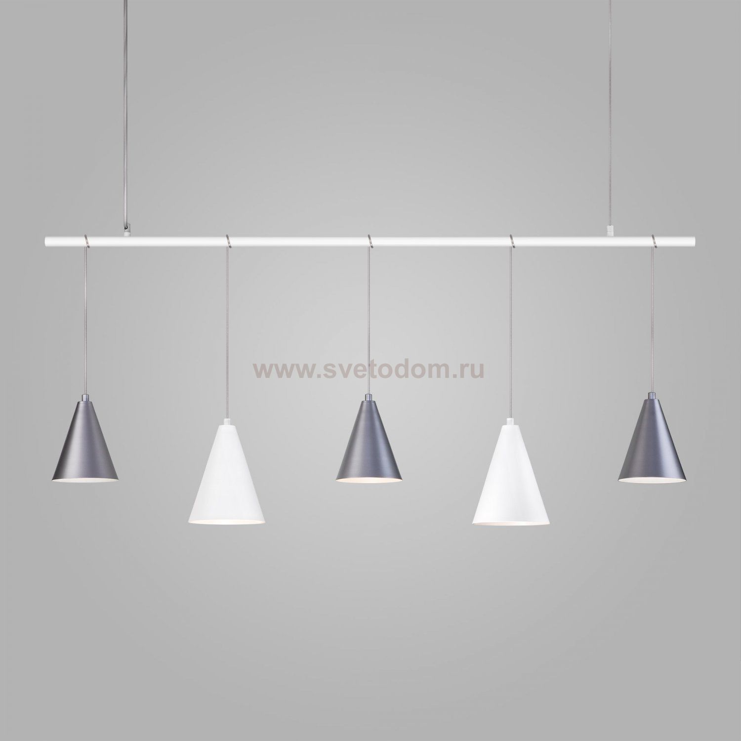 Подвесной светильник 50088/5 белый/серебро Eurosvet