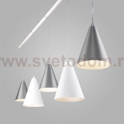 Подвесной светильник 50088/5 белый/серебро Eurosvet