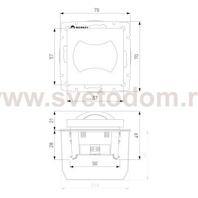 Встраиваемая LED подсветка МУН (белый матовый) Werkel W1154501