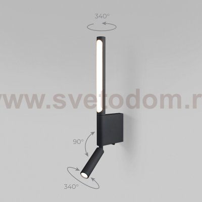 Настенный светодиодный светильник Sarca LED 40111/LED черный Elektrostandard