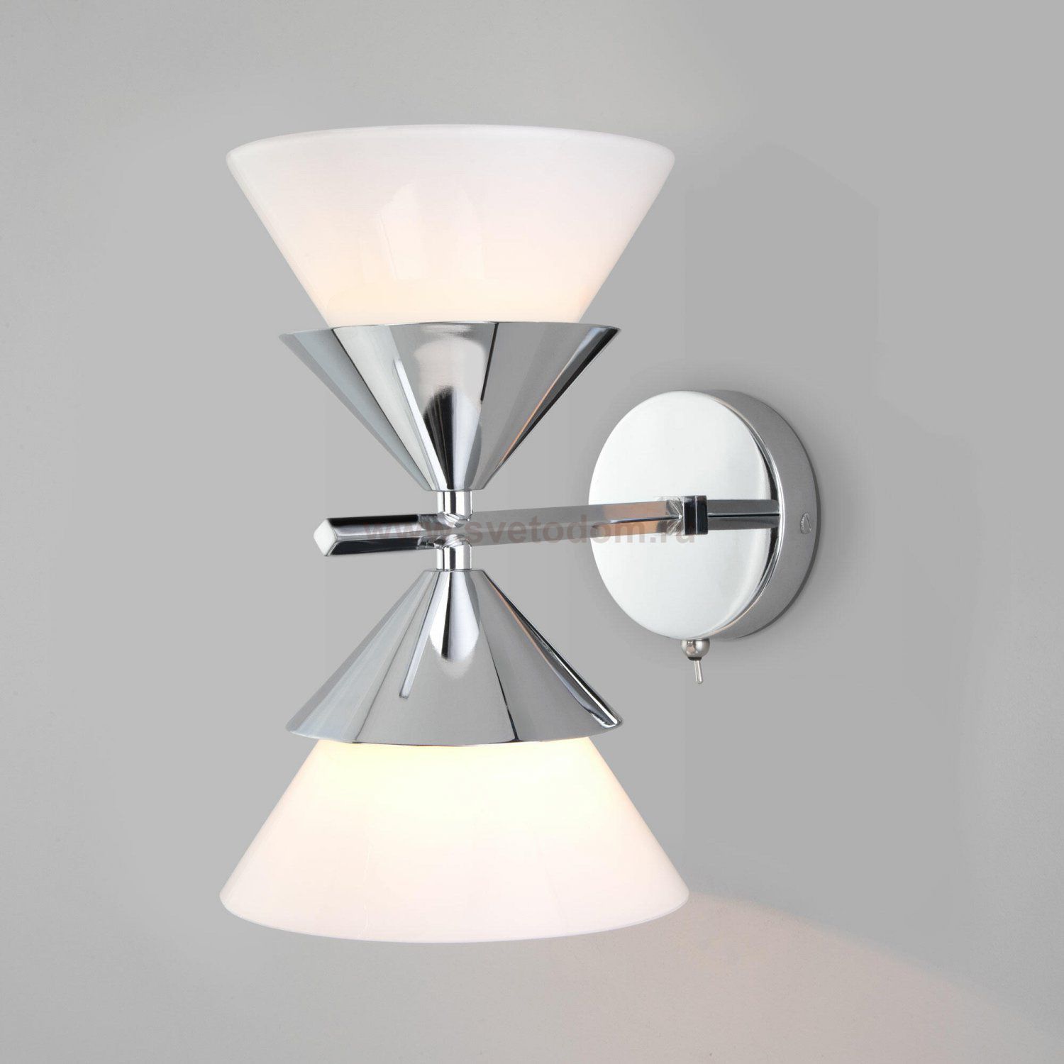 Настенный светильник с плафонами 70138/2 хром Eurosvet