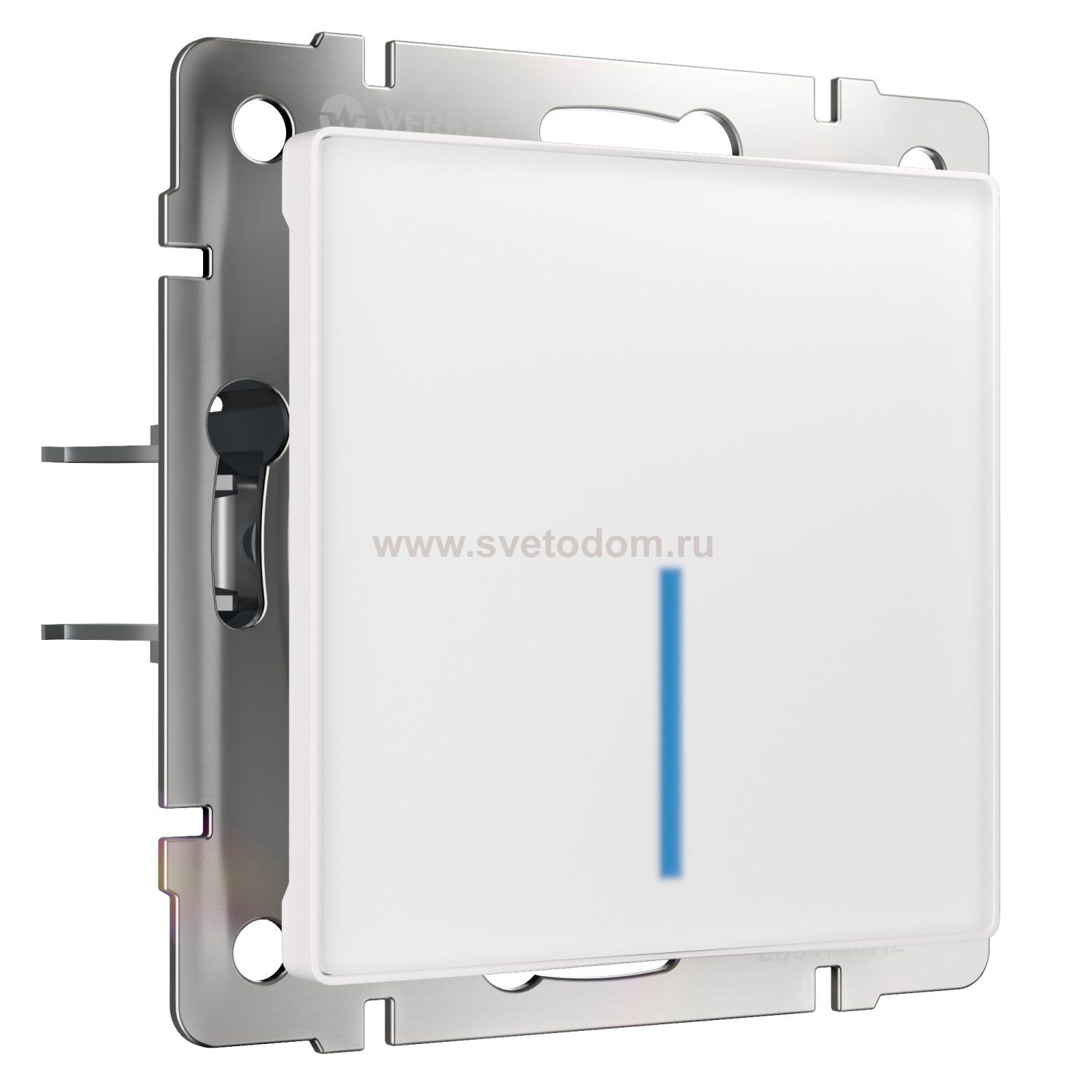Сенсорный выключатель одноклавишный с подсветкой 1000 Вт (белый) Werkel W4510001