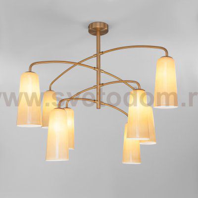 Люстра в стиле лофт 70137/8 латунь Eurosvet
