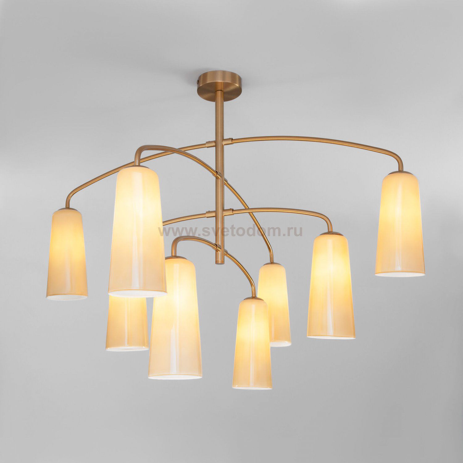 Люстра в стиле лофт 70137/8 латунь Eurosvet