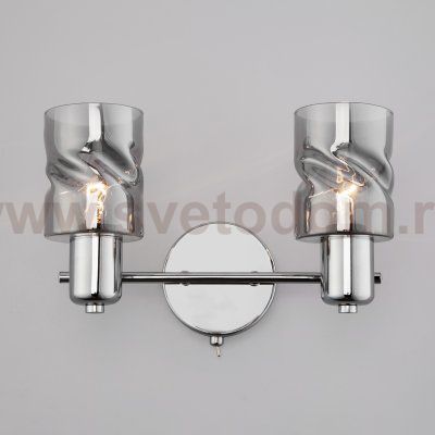 Настенный светильник с поворотными плафонами 20120/2 хром Eurosvet