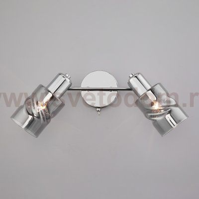 Настенный светильник с поворотными плафонами 20120/2 хром Eurosvet