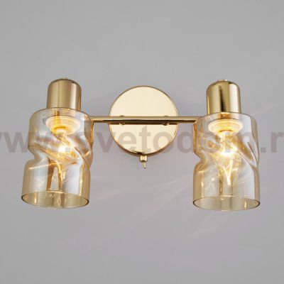 Настенный светильник с поворотными плафонами 20120/2 золото Eurosvet