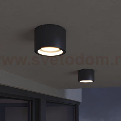 Уличный потолочный светильник Light 26231 IP54 35144/H черный Elektrostandard
