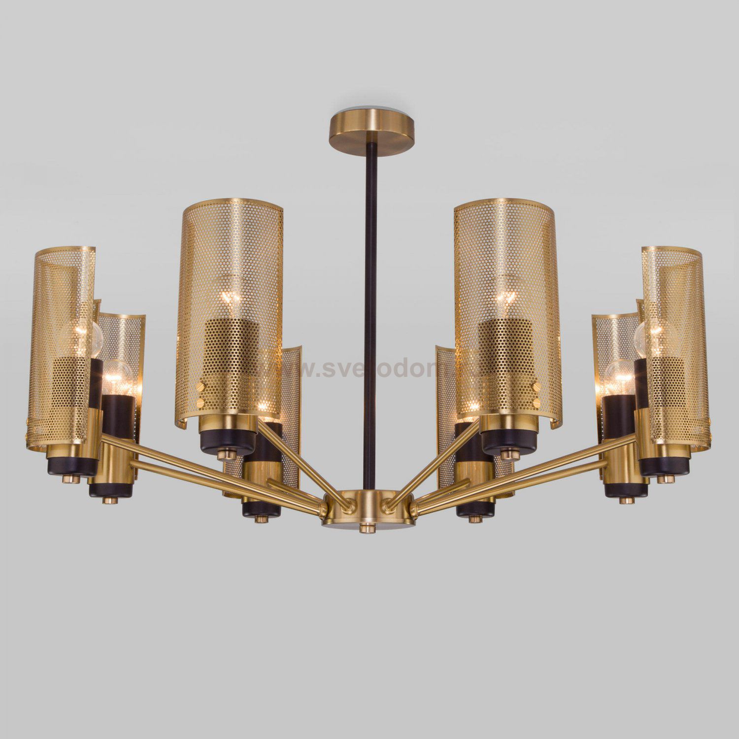 Люстра в стиле лофт 70139/8 латунь Eurosvet