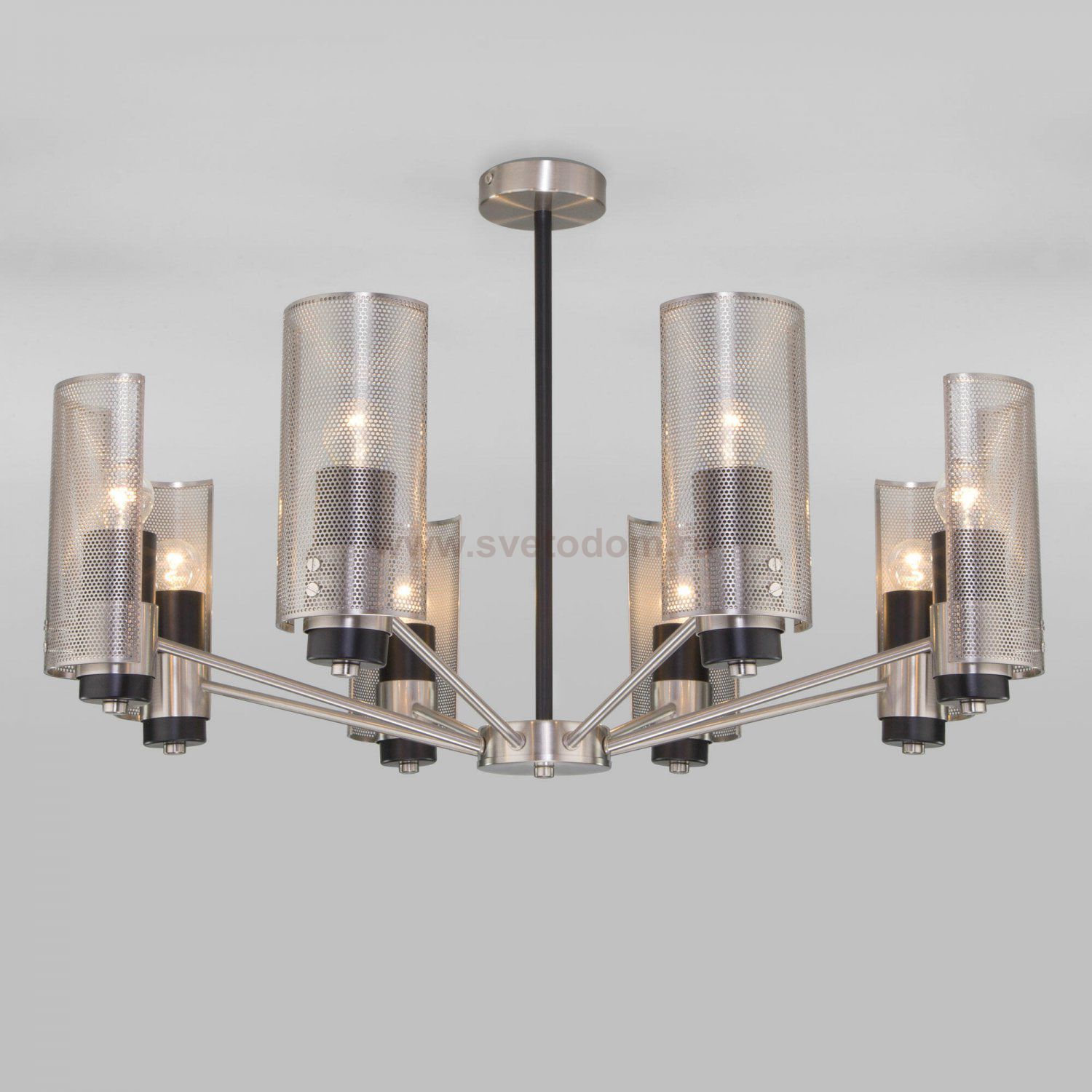 Люстра в стиле лофт 70139/8 никель Eurosvet