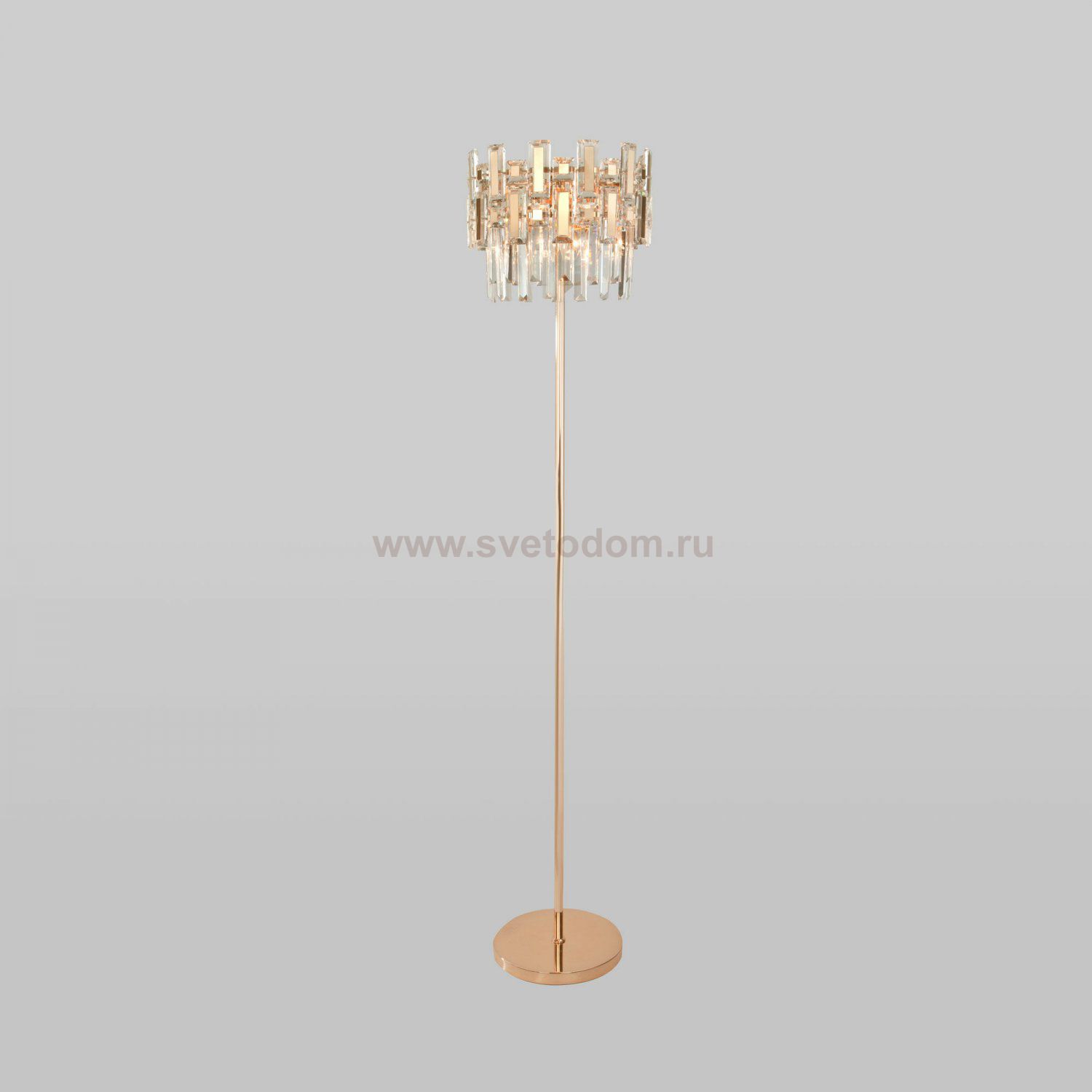 Напольный светильник с хрусталем 01108/3 Strotskis Bogates Lago