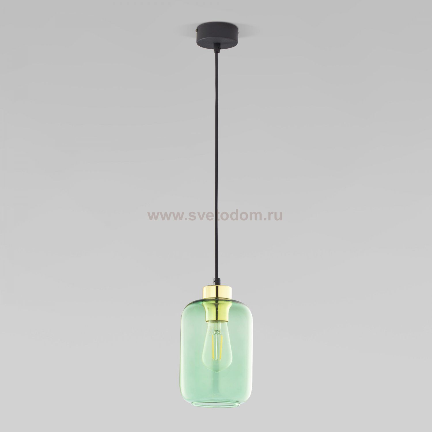 Подвесной светильник со стеклянным плафоном 6696 Marco TK Lighting зеленый