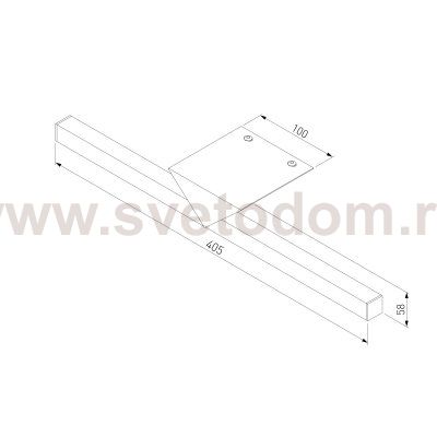 Светильник настенный светодиодный Delta LED 40115/LED белый Elektrostandard