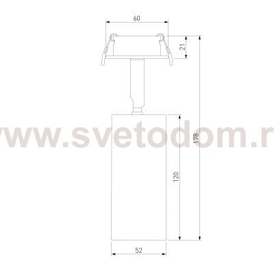 Diffe светильник встраиваемый белый 10W 4200K (25052/LED) 25052/LED Elektrostandard