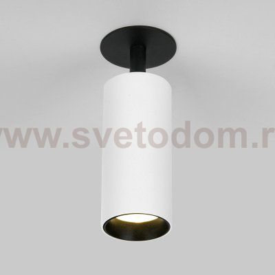 Diffe светильник встраиваемый белый/черный 10W 4200K (25052/LED) 25052/LED Elektrostandard
