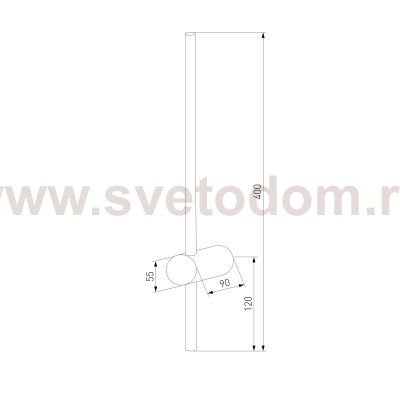 Светильник настенный светодиодный Cane LED MRL LED 1114 черный Elektrostandard