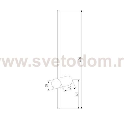 Светильник настенный светодиодный Cane LED MRL LED 1115 белый Elektrostandard
