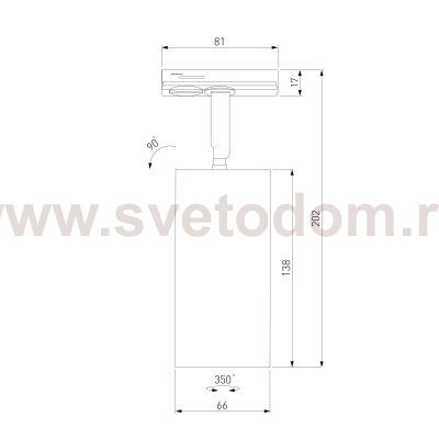 Diffe белый/черный 15W 4200K (85166/01) однофазный 85166/01 Elektrostandard