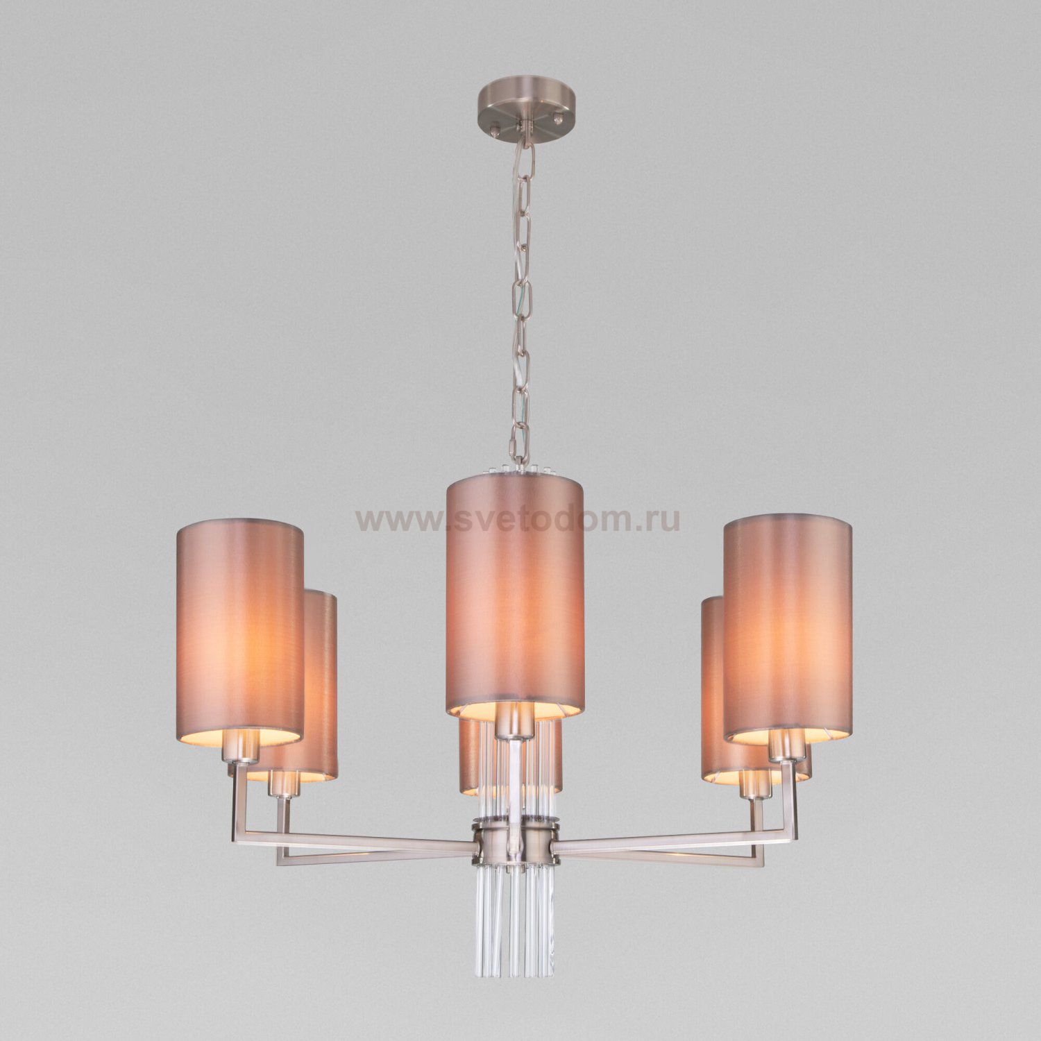 Подвесной светильник 60134/6 никель Eurosvet Soffio