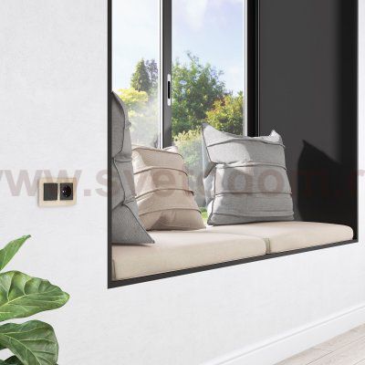 Перекрестный выключатель двухклавишный (чёрный) Werkel W1123006