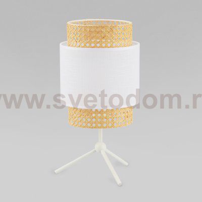 Настольная лампа с абажуром 6565 Boho White TK Lighting