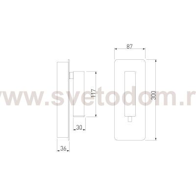 Светильник настенный светодиодный Tuo LED MRL LED 1117 белый Elektrostandard