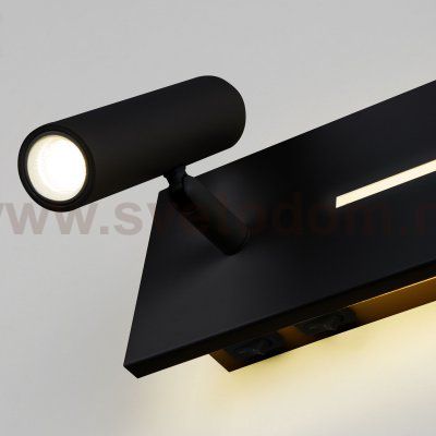 Светильник настенный светодиодный Tuo LED MRL LED 1117 черный Elektrostandard