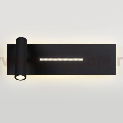 Светильник настенный светодиодный Tuo LED MRL LED 1117 черный Elektrostandard