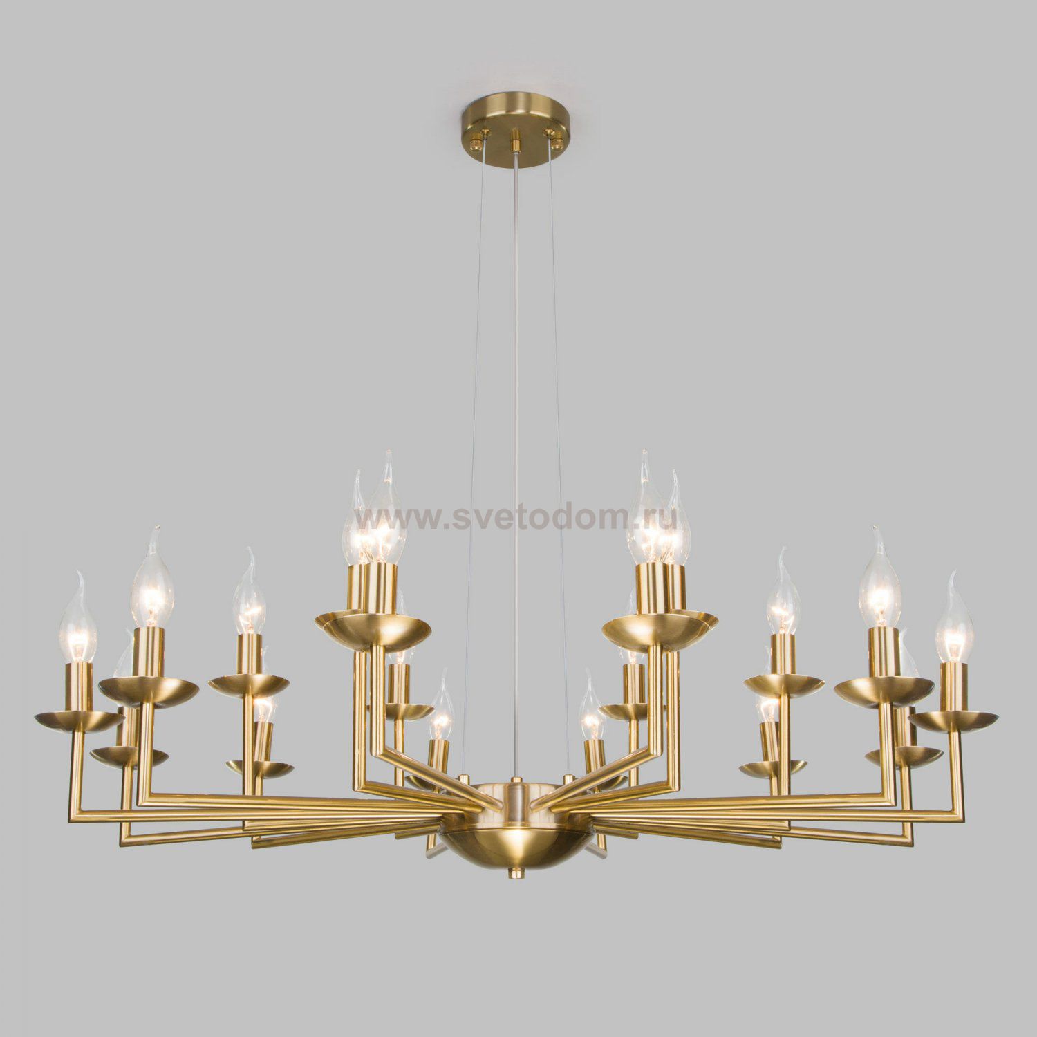 Подвесная люстра в классическом стиле 60150/18 латунь Eurosvet Cariso