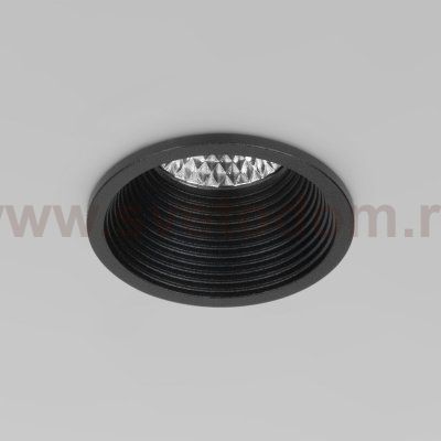 Встраиваемый светодиодный светильник черный 25028/LED Elektrostandard