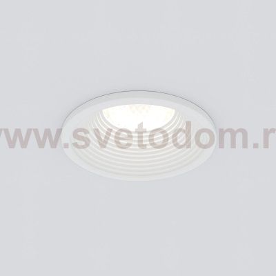 Встраиваемый светодиодный светильник белый 25028/LED Elektrostandard