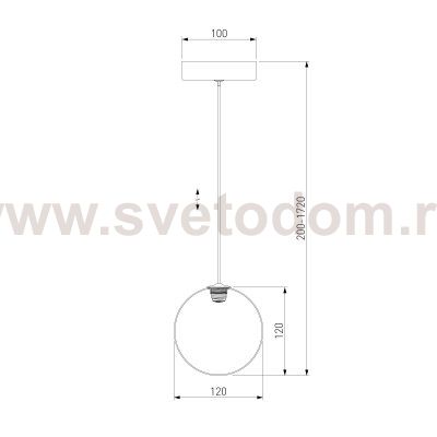 Подвесной светильник 50232/1 LED Eurosvet Wonder дымчатый