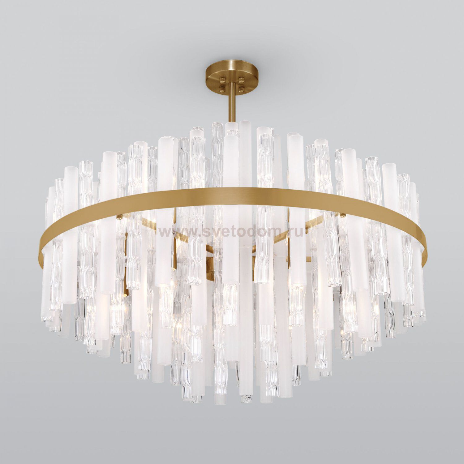 Потолочная люстра умный дом 368/12 Smart латунь Bogates Hollis