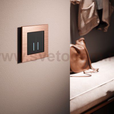 Рамка на 1 пост Aluminium (бронза) Werkel W0011712