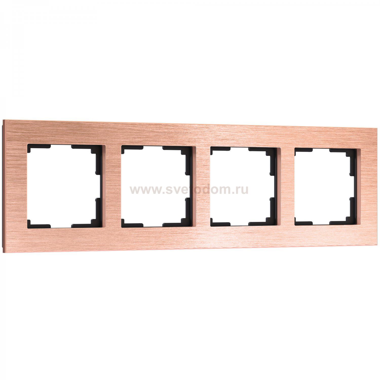 Рамка на 4 поста Aluminium (бронза) Werkel W0041712