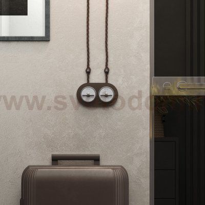 Выключатель на 4 положения двухклавишный Vintage (белый матовый/хром) Werkel W5822050