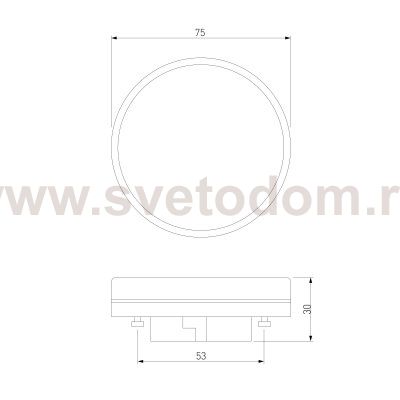 Светодиодная лампа GX53 LED PC 15W 3300K BLGX5313 Elektrostandard