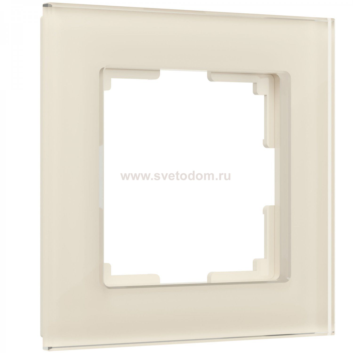 Рамка на 1 пост Favorit (молочный, стекло) Werkel W0011141