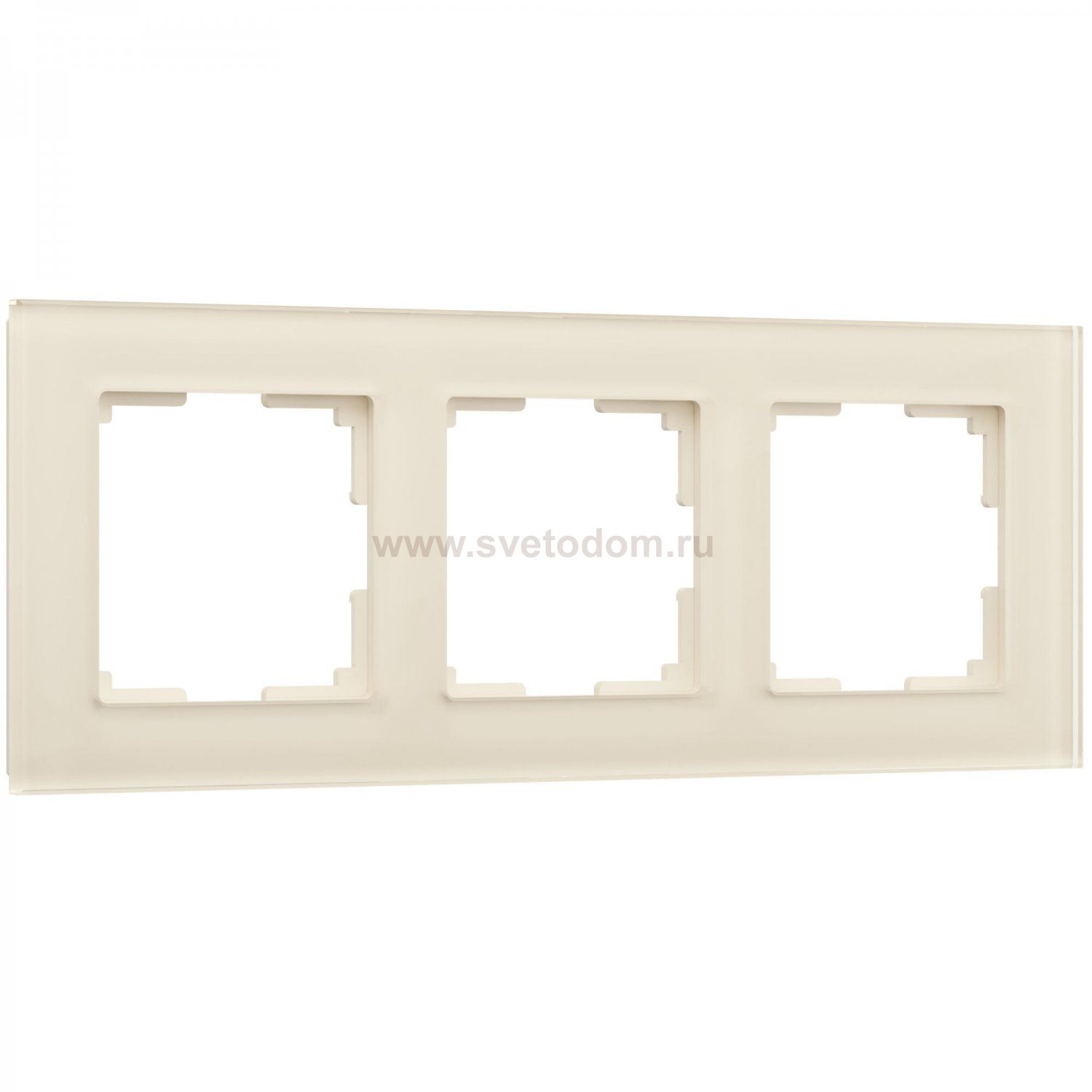 Рамка на 3 поста Favorit (молочный, стекло) Werkel W0031141