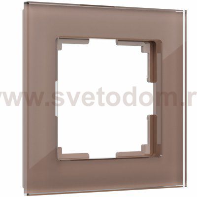 Рамка на 1 пост Favorit (латте, стекло) Werkel W0011142