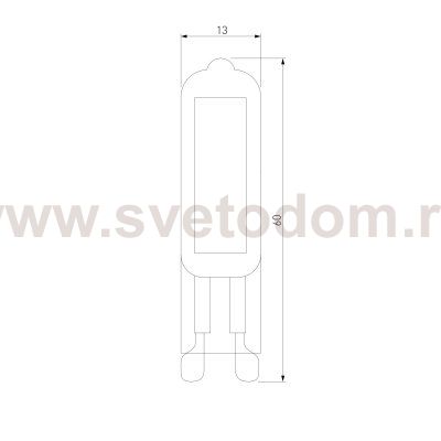 Светодиодная лампа G9 LED 5W 220V 6500K стекло BLG916 Elektrostandard