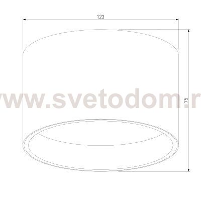 Накладной светодиодный светильник белый 25123/LED Banti 13Вт 4200K Elektrostandard