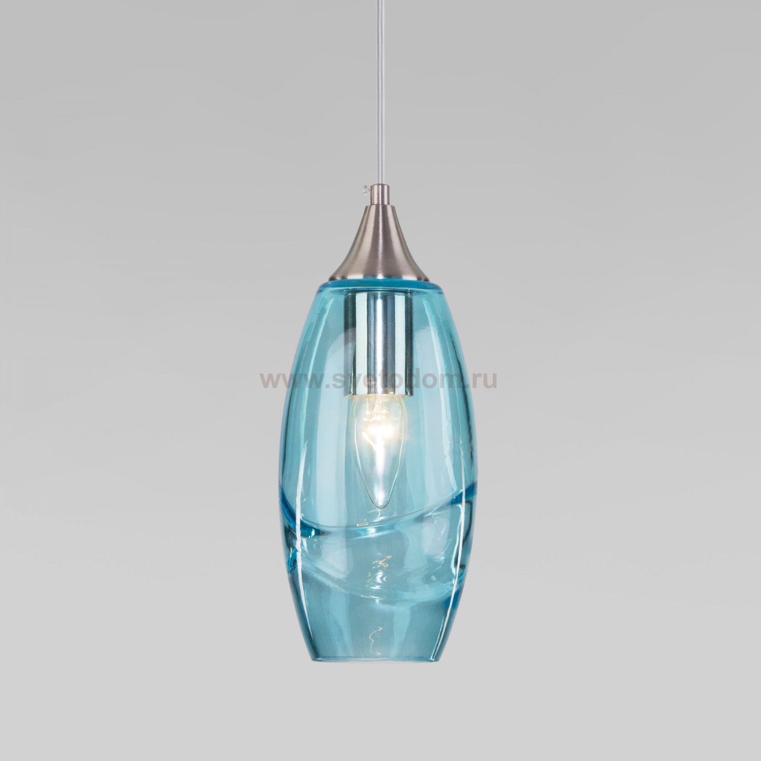 Подвесной светильник 50222/1 голубой Eurosvet Lotus