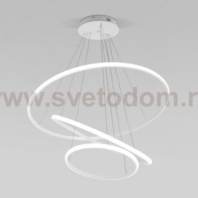 Подвесной светодиодный светильник с пультом управления 90264/3 белый Eurosvet Collars