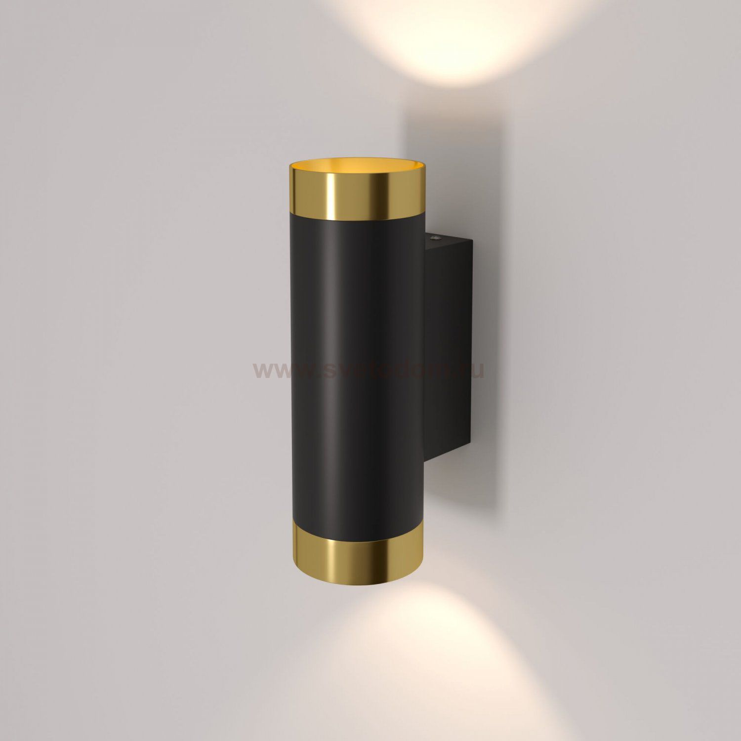 Светильник настенный Poli MRL 1016 черный/золото Elektrostandard